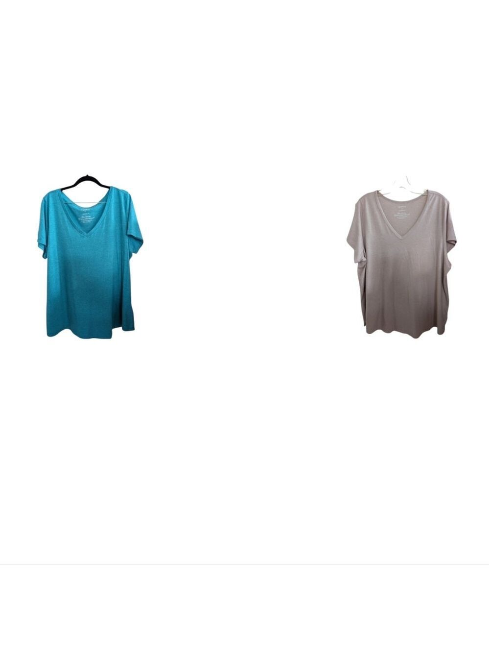 Torrid Classic Fit V-Neck Tee Poly/Cotton Shirts Sizes 3 & 4 Lot Of 2